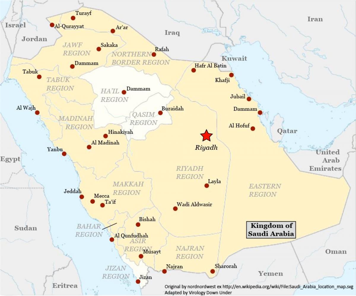 地図najranサウジアラビア