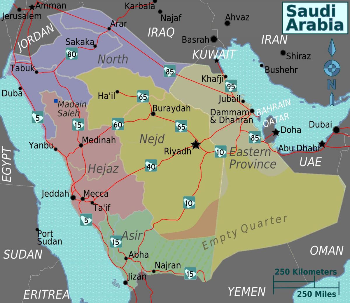 地図turaifサウジアラビア