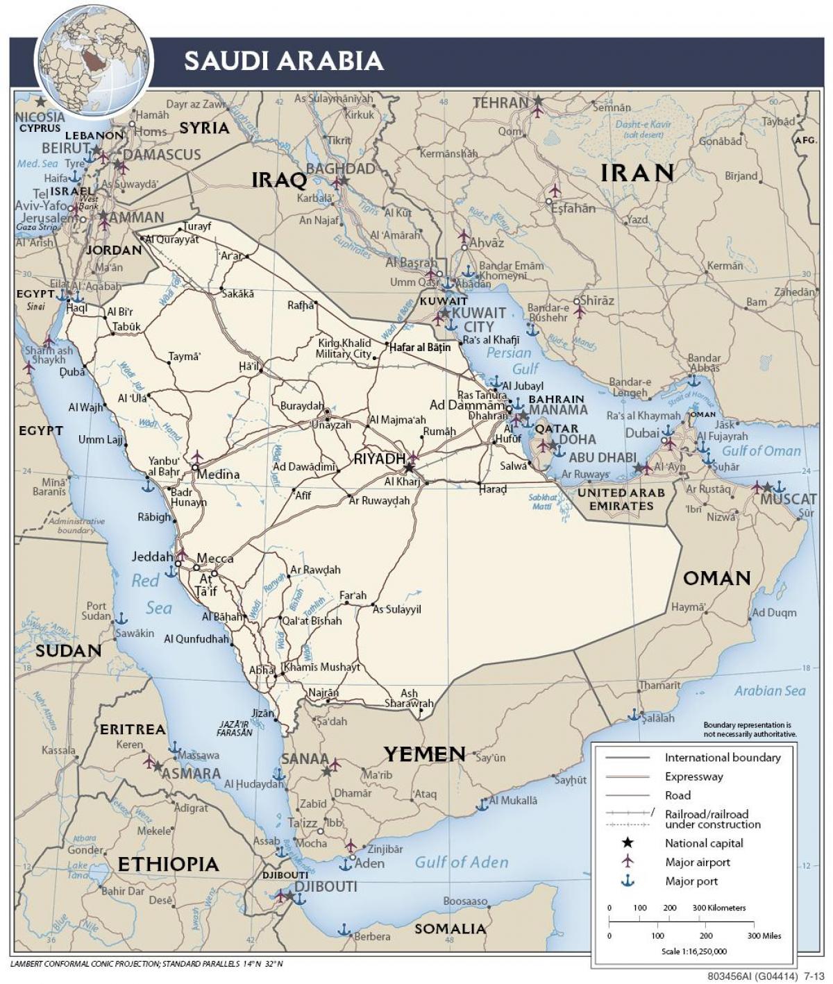 地図サウジアラビアポート