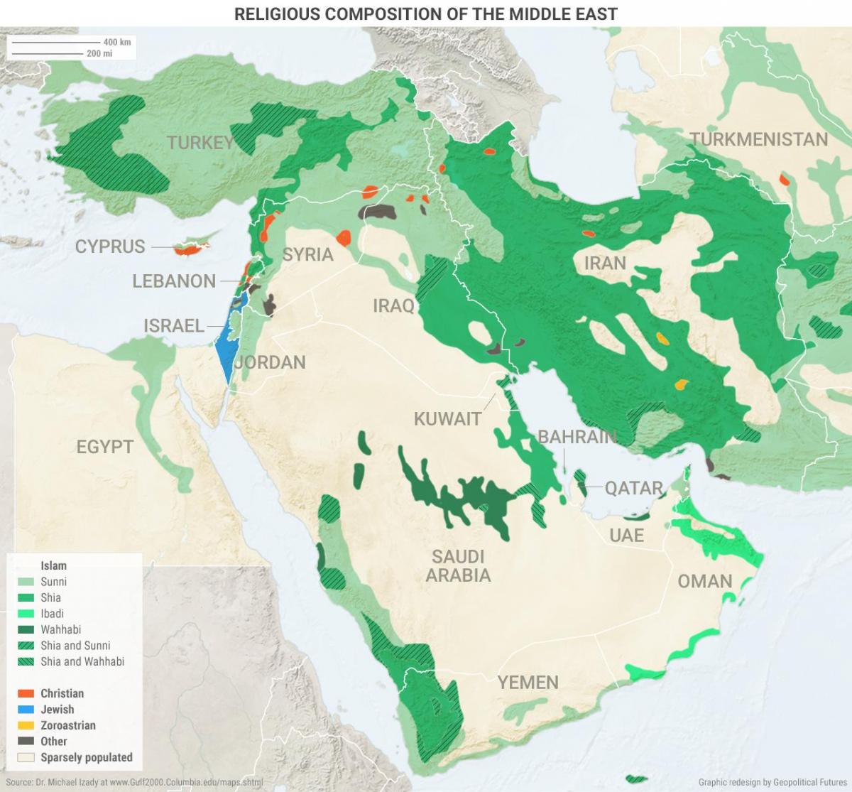 地図サウジアラビアの宗教