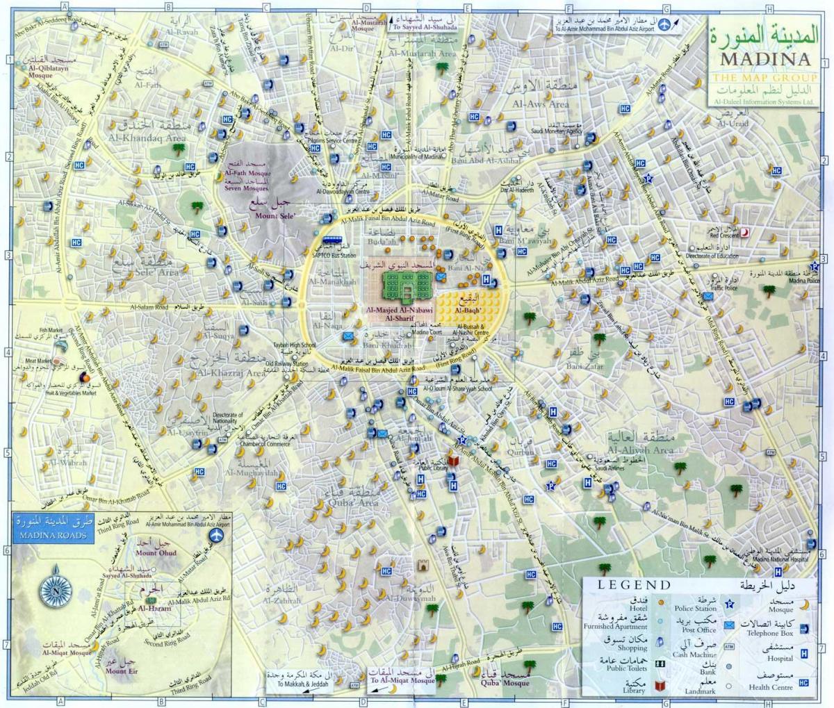 地図madina munawaraサウジアラビア