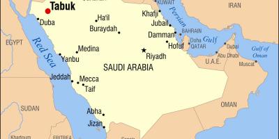 Tabuk KSA地図