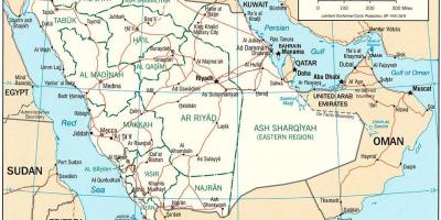 地図サウジアラビアの政治
