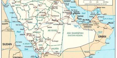 サウジアラビア道路地図