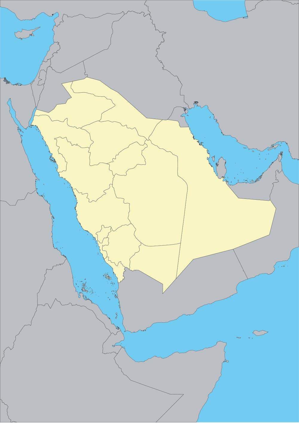 地図サウジアラビア概要