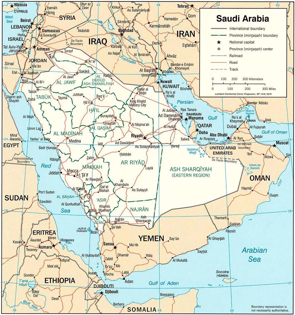 地図サウジアラビアオンライン