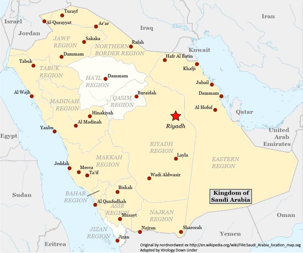 地図najranサウジアラビア