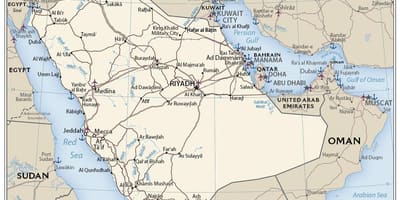 地図サウジアラビアポート