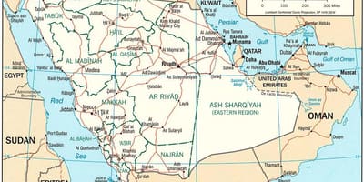 地図サウジアラビアオンライン