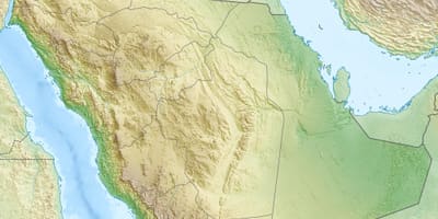 地図サウジアラビアの山