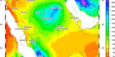 地図サウジアラビアの気候