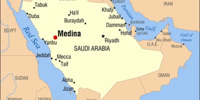 地図のメディナサウジアラビア