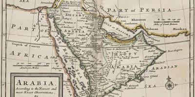 地図の古代サウジアラビア