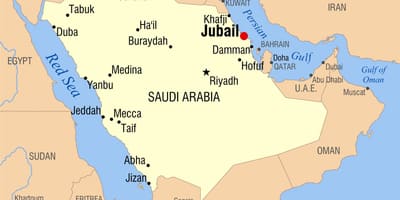 Jubail KSA地図